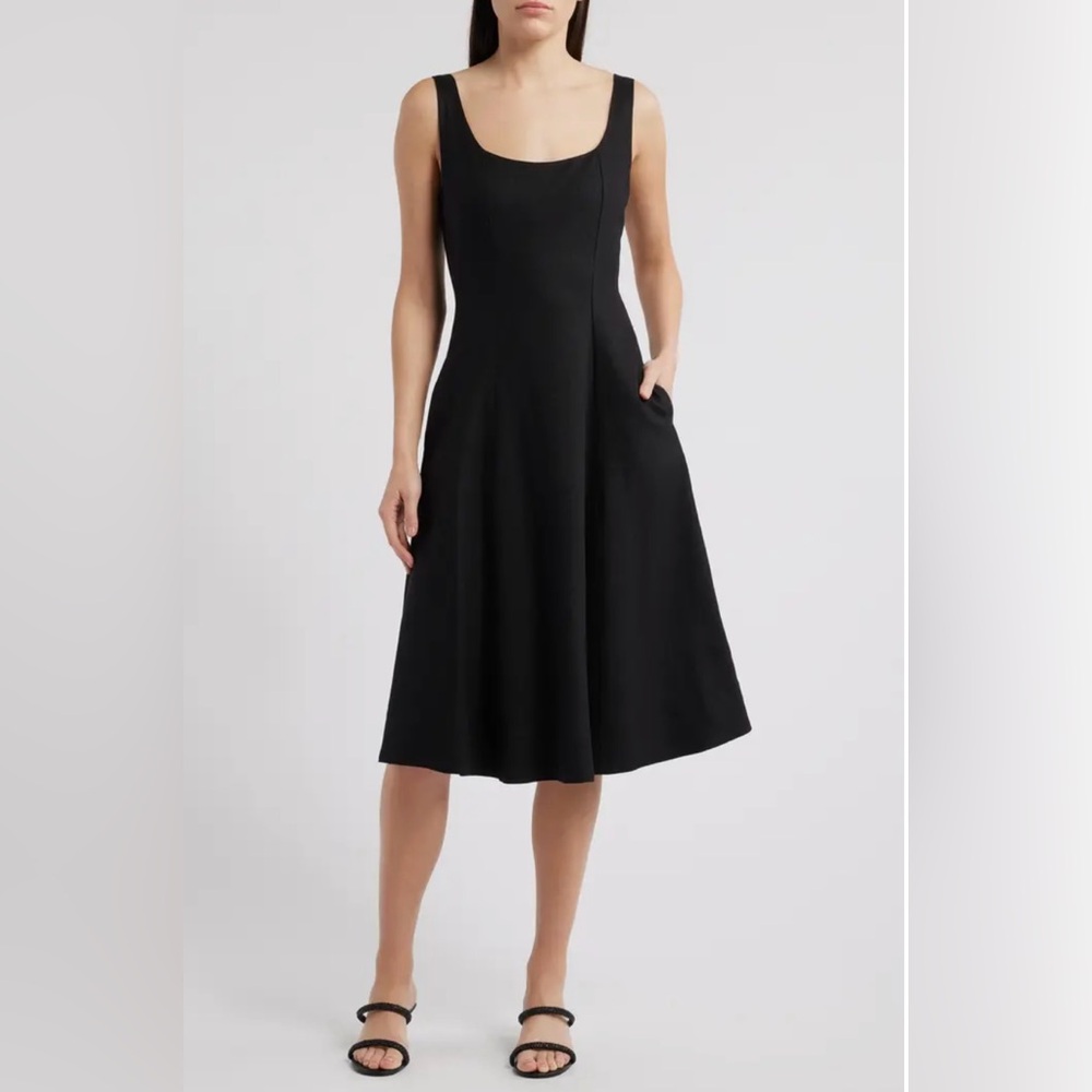 BCBG New York Women’s Fit & Flare Black Dress, Size 12 NWT